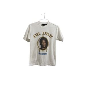 T-Shirt Dr. Dre The Chronic Rap Tee Streetwear Women xs s m White Graphic